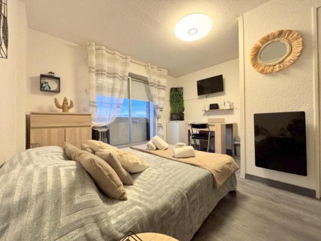 Studio Cosy A Deux Pas De La Mer 2Lamp36 Le Barcarès Kültér fotó